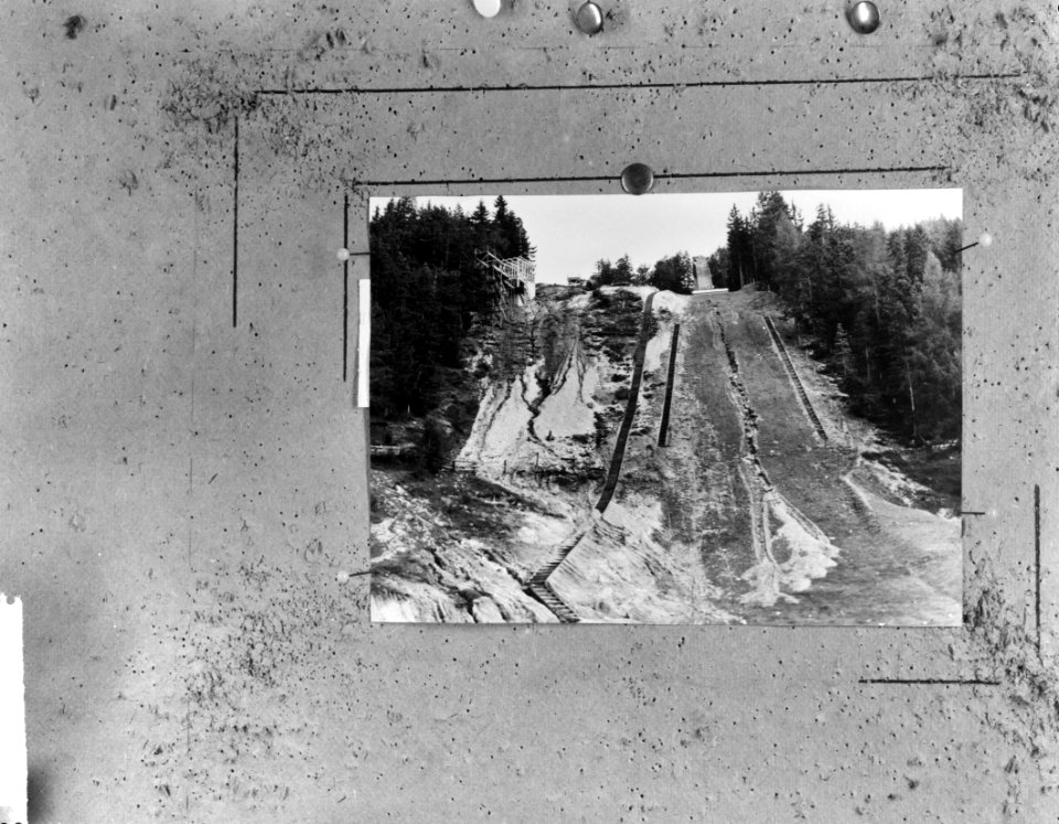 Olympische Spelen 1964 voorbereidingen springschans in Seefeld, Bestanddeelnr 915-4920