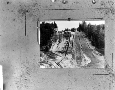 Olympische Spelen 1964 voorbereidingen springschans in Seefeld, Bestanddeelnr 915-4920