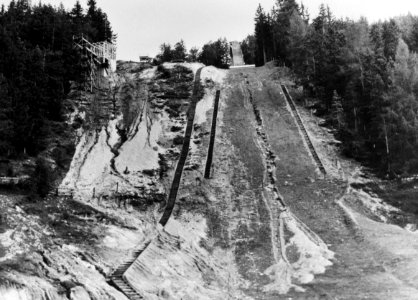 Olympische Spelen 1964 voorbereidingen springschans in Seefeld, Bestanddeelnr 915-4920 (cropped)