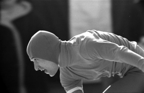 Olympische Spelen Grenoble, nummer 25 Hedlund, nummer 27 Verkerk, nummer 28 Gris, Bestanddeelnr 921-0874