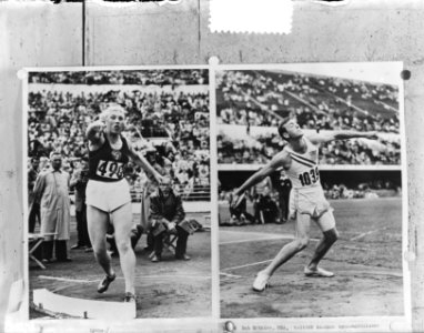 Olympische Spelen. C. Galina Zybina , R. Bob Mathias, Bestanddeelnr 905-2384