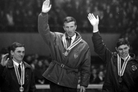 Olympische Spelen Grenoble, ceremonie protocolaire, Bestanddeelnr 921-0836