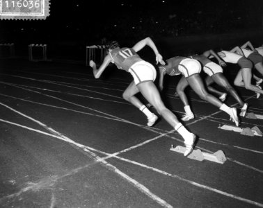 Olympische revances in stadion Amsterdam, Wilma Rudolph, Bestanddeelnr 911-6036