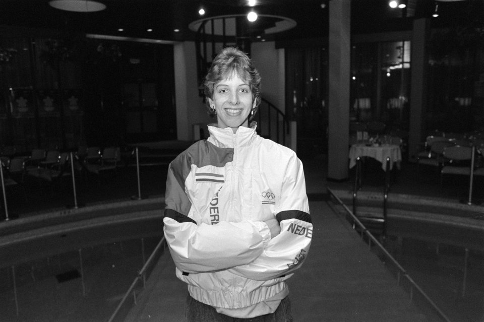 Olympische schaatsploeg in Amsterdam gepresenteerd Christina Aaaftink, Bestanddeelnr 934-1792