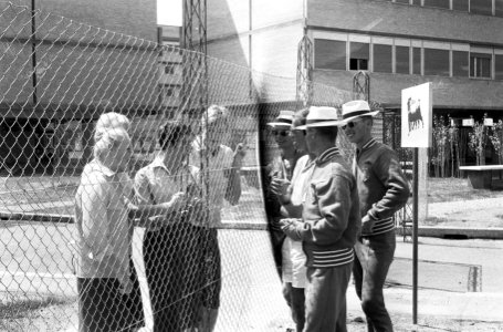 Olympische Spelen te Rome, deel van Olympisch dorp waar dames verblijven omgeven, Bestanddeelnr 911-5250 photo