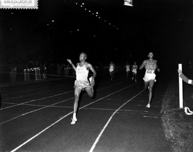 Olympische revances in stadion Amsterdam, hardlopen heren, Bestanddeelnr 911-6053