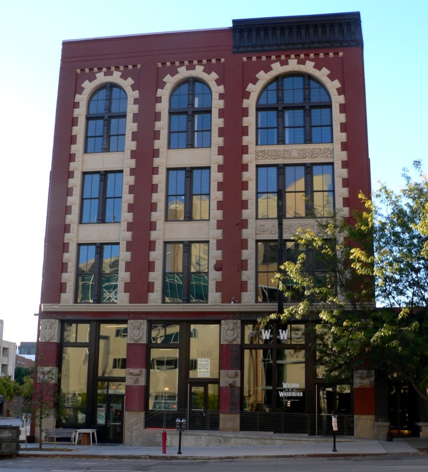 Omaha, Nebraska 1403-1405-1407 Harney from N 1