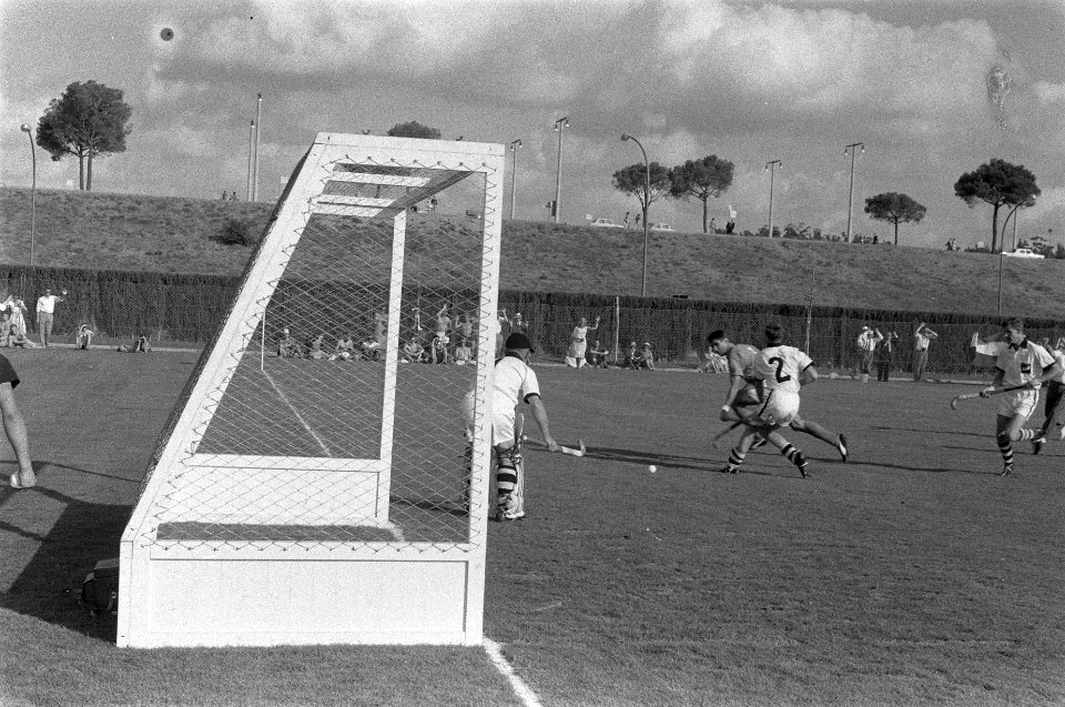 Olympische Spelen te Rome, hockeywedstrijd Nederland tegen Nieuw Zeeland, Bestanddeelnr 911-5850