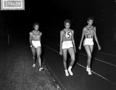 Olympische revances in stadion Amsterdam, Wilma Rudolph, Bestanddeelnr 911-6039
