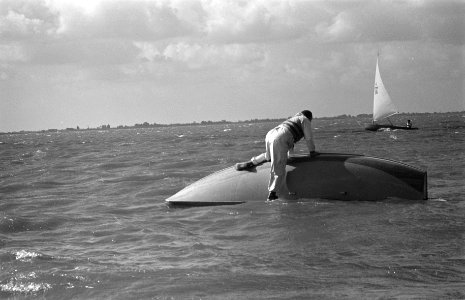 Op het IJselmeer bij Muiden, Nationale Zeilwedstrijden, Bestanddeelnr 914-3167