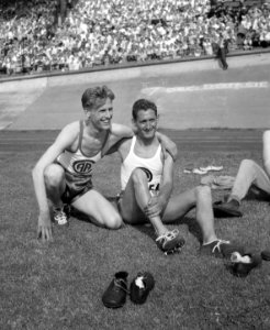 Olympische dag Hans Hartong tegen Slijkhuis, Bestanddeelnr 904-6236