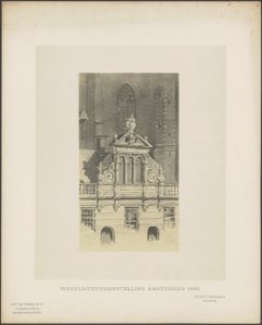 Ontwerp voor een Oudhollandse topgevel van een (kerk)portaal Anno 1634. Archite, Bestanddeelnr 66