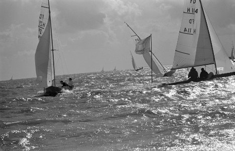 Op het IJselmeer bij Muiden, Nationale Zeilwedstrijden, Bestanddeelnr 914-3165