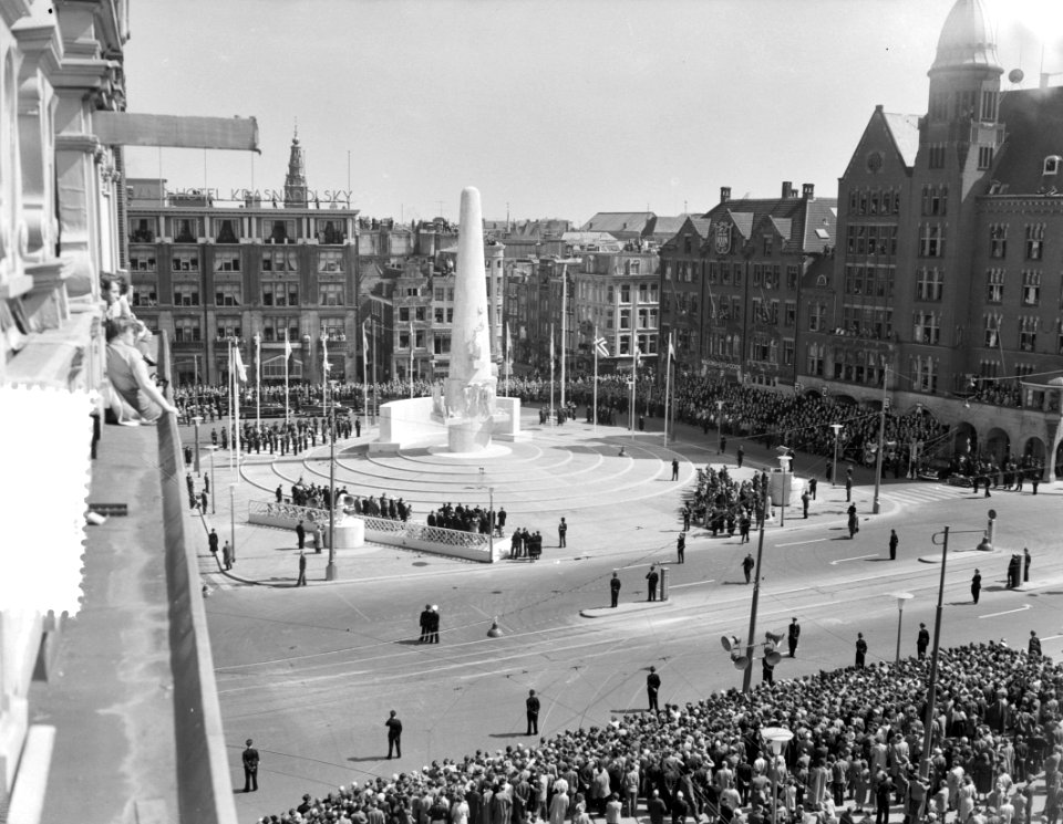Onthulling Nationaal Monument, Bestanddeelnr 907-7393