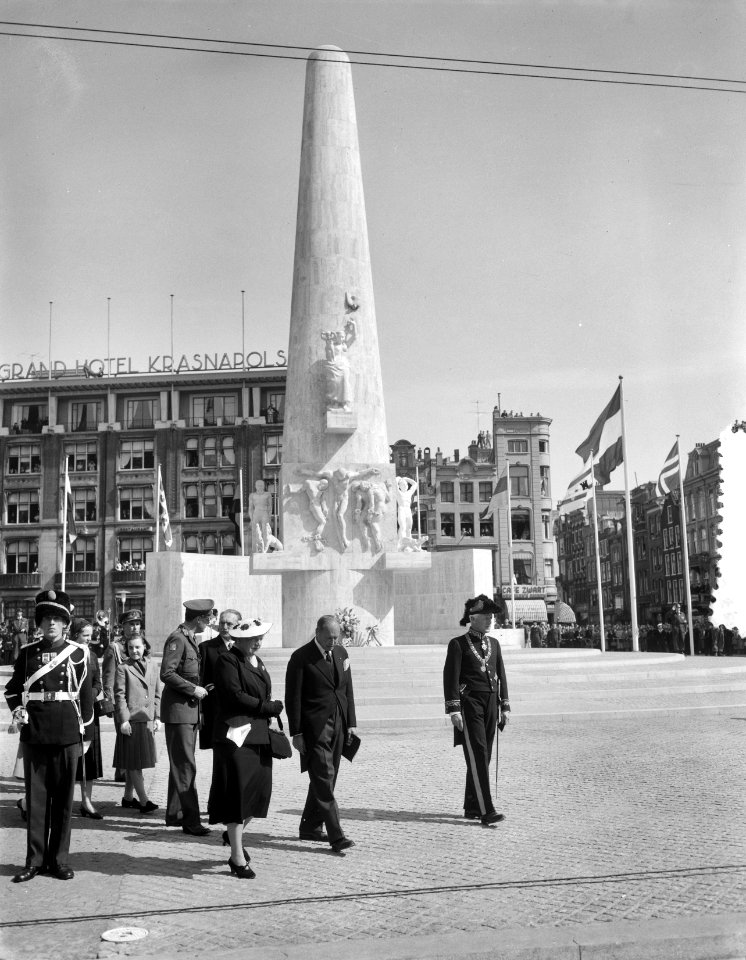 Onthulling Nationaal Monument, Bestanddeelnr 907-7395