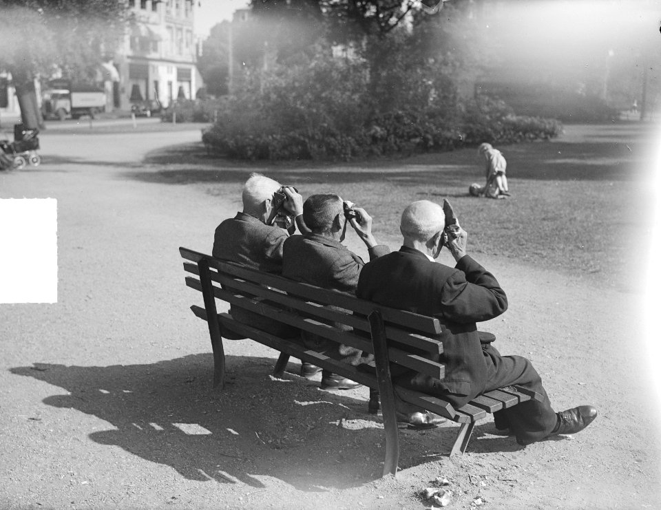 Op de bank in het park, Bestanddeelnr 904-0047