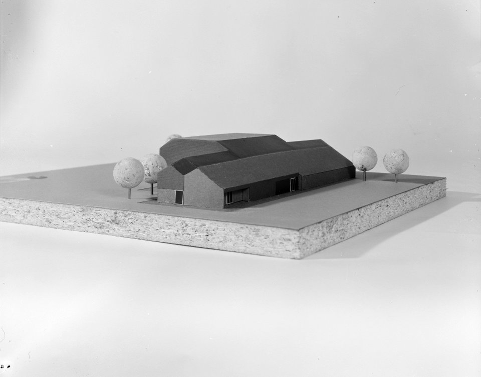 Ontwerpen, sporthallen, architect soete kaper de, Bestanddeelnr 167-0231