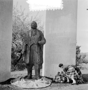 Onthulling monument Troelstra Den Haag, Bestanddeelnr 905-7218