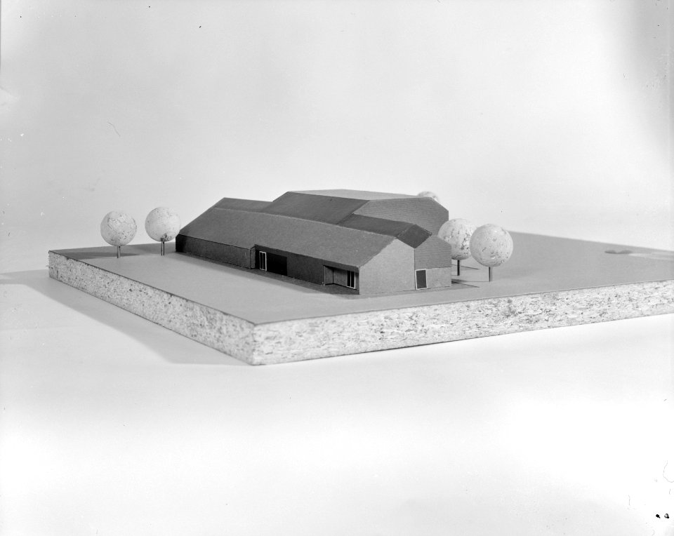 Ontwerpen, sporthallen, architect soete kaper de, Bestanddeelnr 167-0232