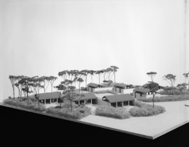 Ontwerpen, bungalows, vakantie, hondhang de, architect boer k c de, Bestanddeelnr 167-0237