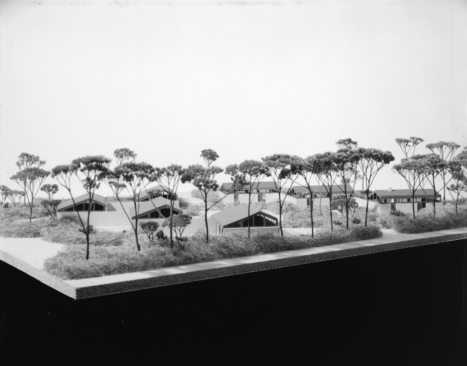 Ontwerpen, bungalows, vakantie, hondhang de, architect boer k c de, Bestanddeelnr 167-0238