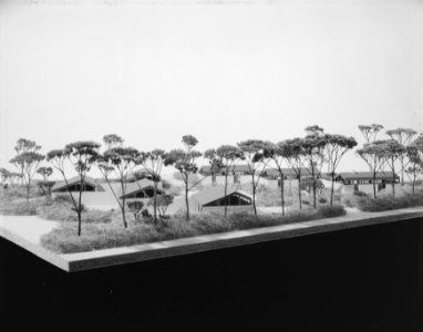 Ontwerpen, bungalows, vakantie, hondhang de, architect boer k c de, Bestanddeelnr 167-0238