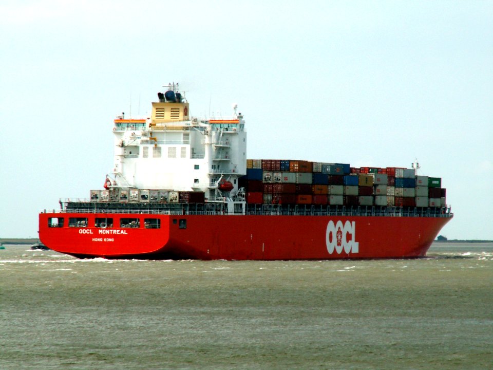 OOCL Montreal, at Port of Antwerp, Belgium 23-May-2005