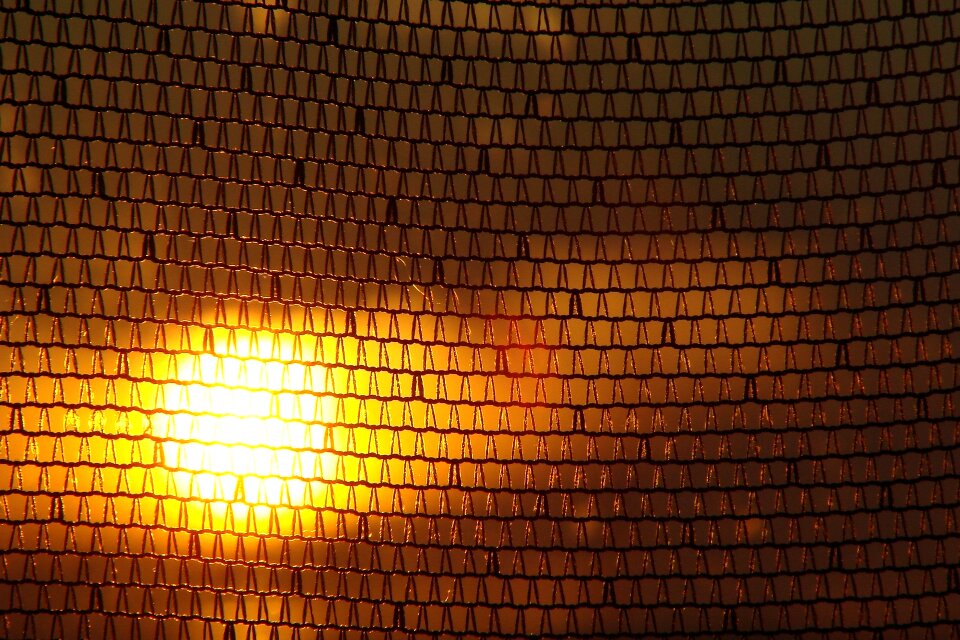 Mesh rays of sun light