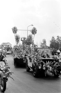 Oogstfeest in Lier Westland De druivenprinses met hofdames of fruitcorso, Bestanddeelnr 915-4884