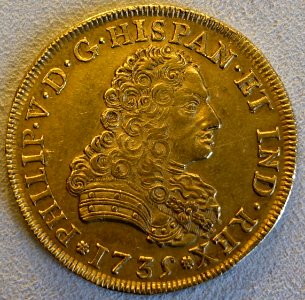 Onza, Philip V of Spain, Mexico, 1735 - Bode-Museum - DSC02718
