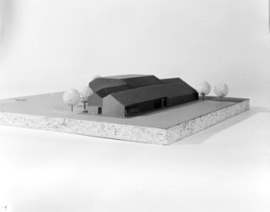 Ontwerpen, sporthallen, architect soete kaper de, Bestanddeelnr 167-0233