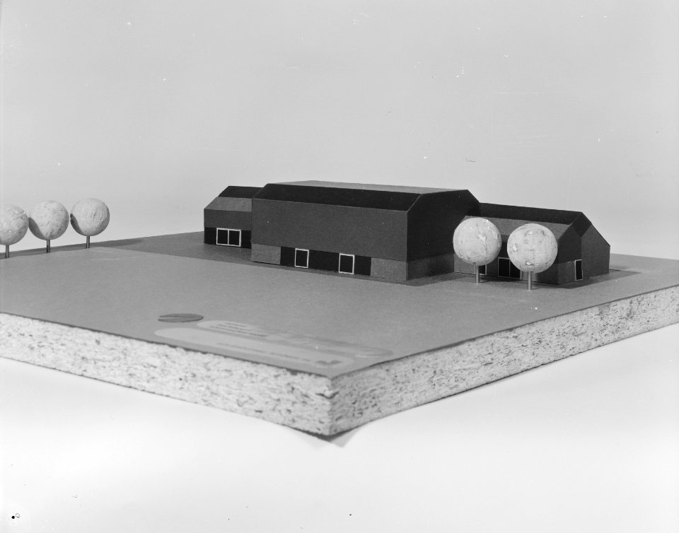 Ontwerpen, sporthallen, architect soete de kaper, Bestanddeelnr 167-0240