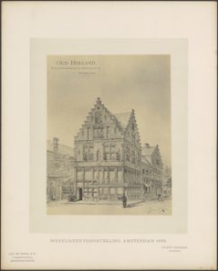 Ontwerp voor Oudhollandse winkelpanden. Architect Evert Breman, Bestanddeelnr 71