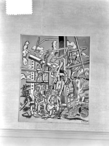 Ontwerpen Fernand Leger wandschilderingen, Bestanddeelnr 904-9272