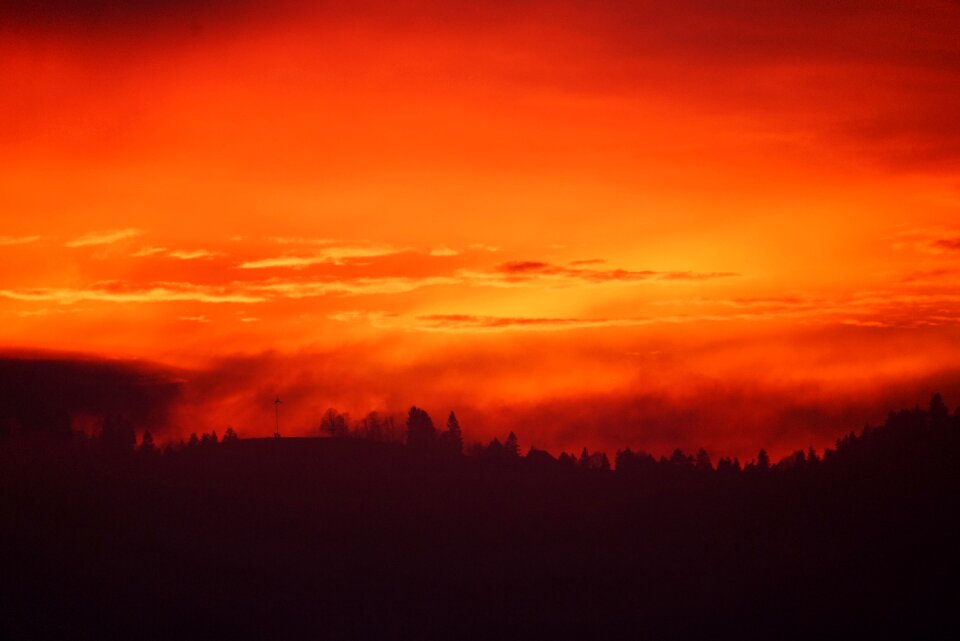 Nebula glow sky evening sky
