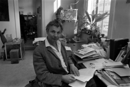 Opdracht CRM. Dick Hillenius , bioloog en dichter, Bestanddeelnr 923-3375