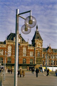 Opdracht Cuprohaag verlichting op het Stationsplein te Amsterdam, Bestanddeelnr 253-8481