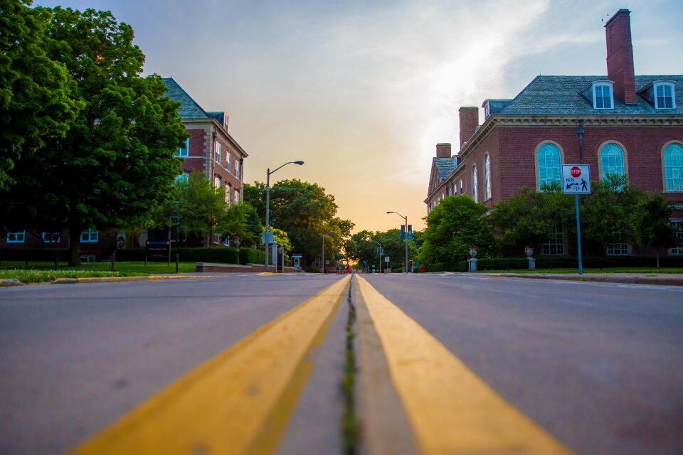 Road sky street