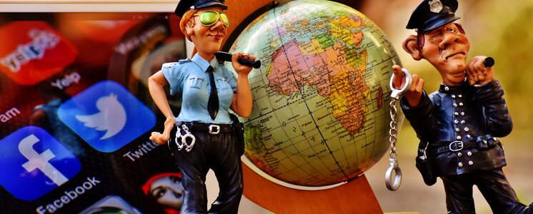 Global worldwide police photo