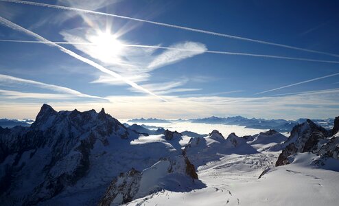 Alps blue sky sky photo