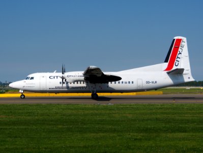 OO-VLR CityJet Fokker 50 taxiing at Schiphol (AMS - EHAM), The Netherlands, 18may2014, pic-2 photo