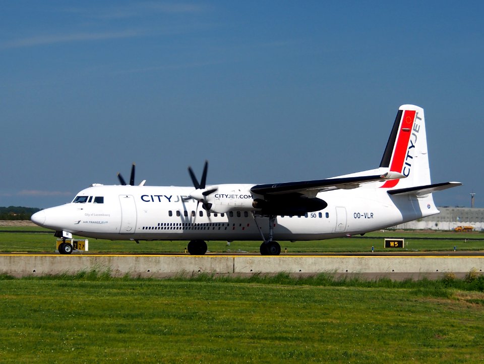 OO-VLR Cityjet Fokker F50 at Schiphol (AMS - EHAM), The Netherlands, 16may2014, pic-2