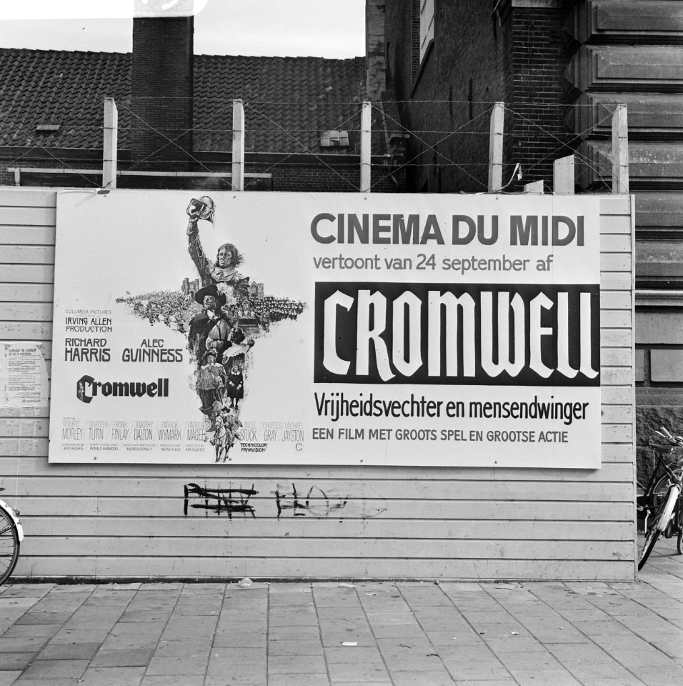 Opdracht Columbia Film Reclamebord Cromwell Weteringschans, Bestanddeelnr 923-8749