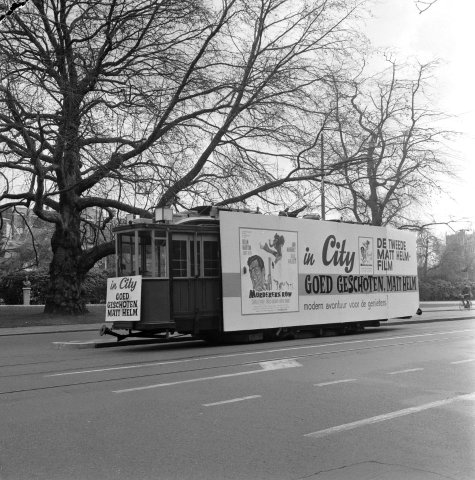 Opdracht Columbia-film, reclame tram, Bestanddeelnr 920-1664
