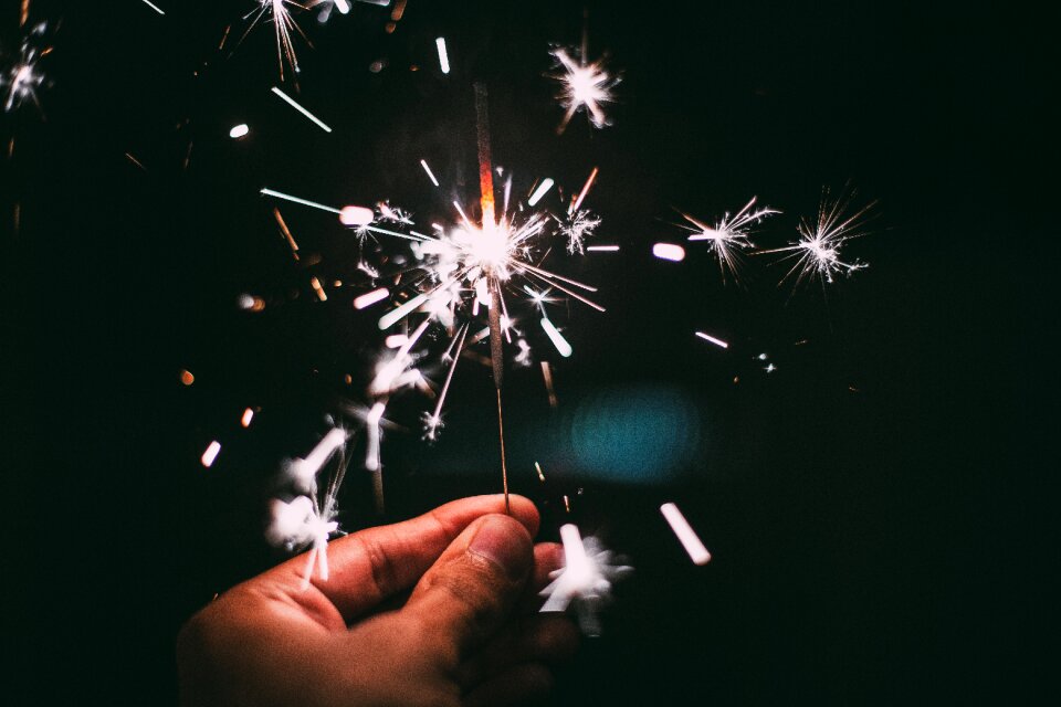 Sparks pyrotechnics fun