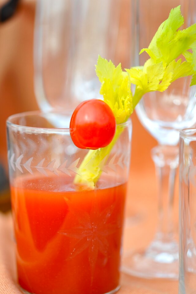 Bloody juice tomato