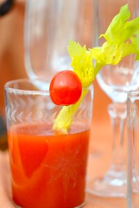 Bloody juice tomato photo