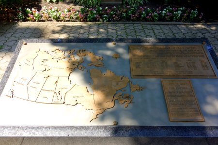 Ontario Post One plaque - Queen's Park, Toronto, Ontario, Canada - DSC01500 photo