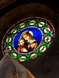 Onesse-et-Laharie (Landes) église, vitrail 05