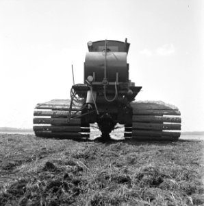Ontginning, grondbewerking, egaliseren, bezanden, ruilverkavelingen, bezandingsm, Bestanddeelnr 159-0337